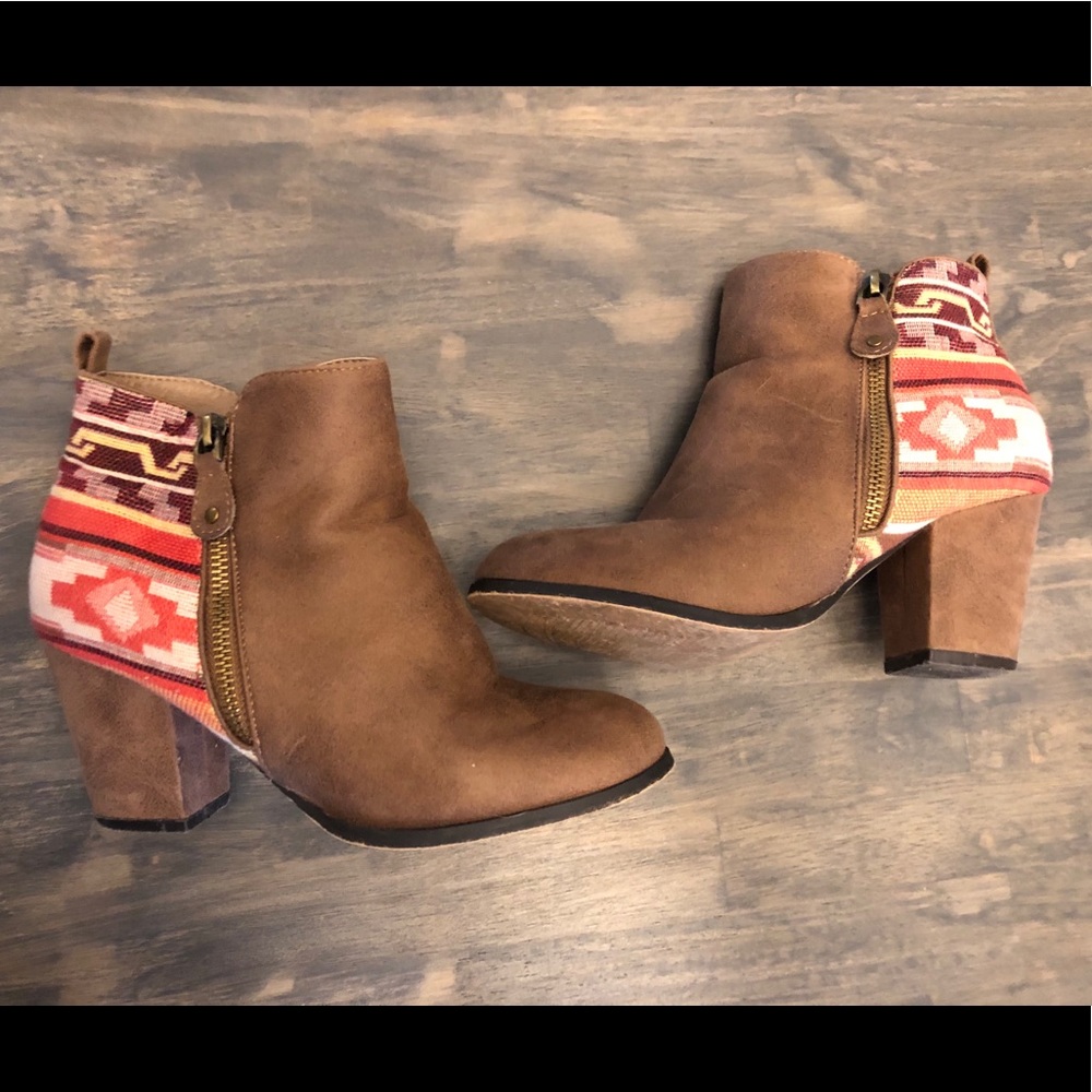 brown booties